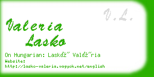 valeria lasko business card